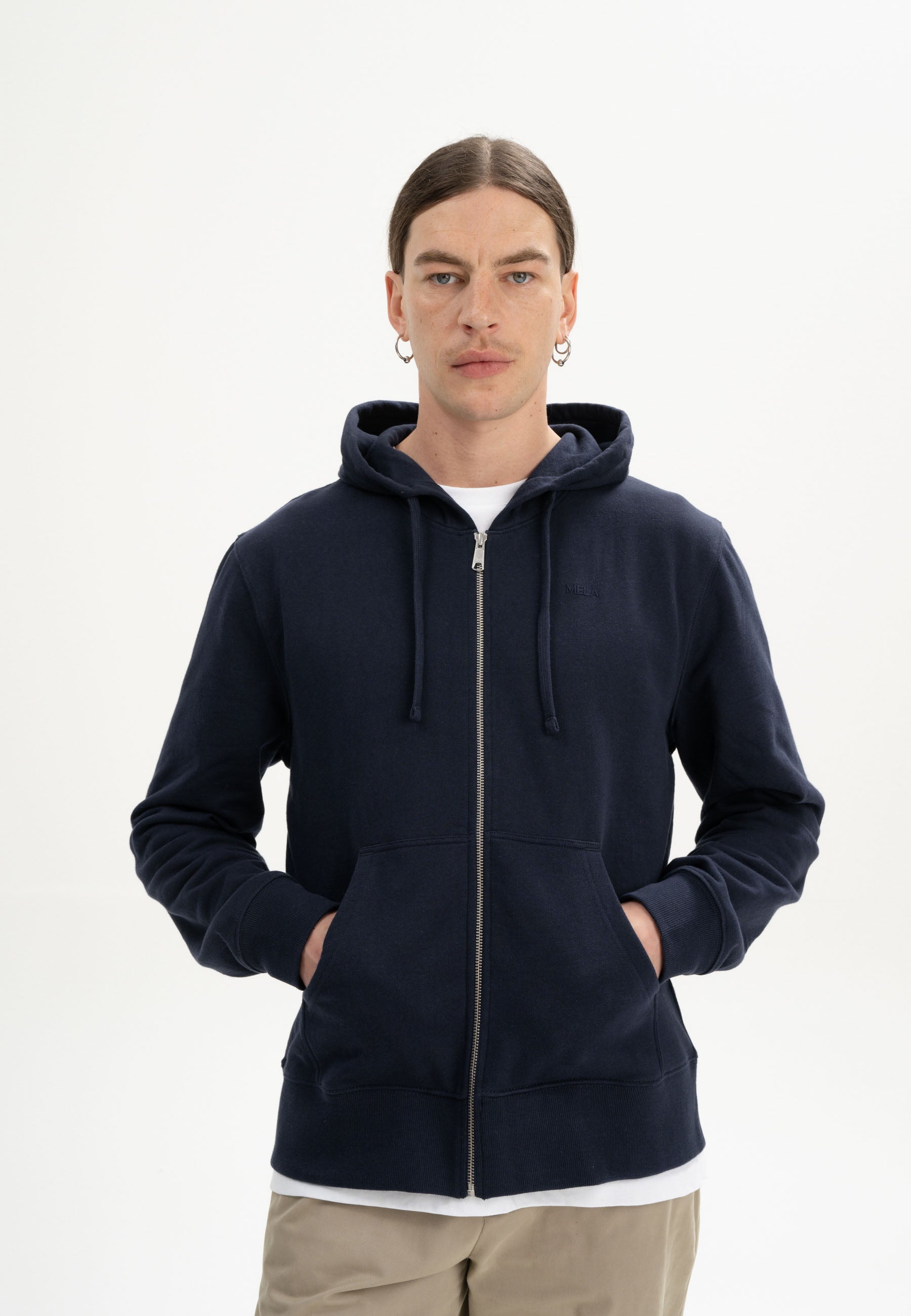 Hoodiejacke mit Reißverschluss Style DEVADAS