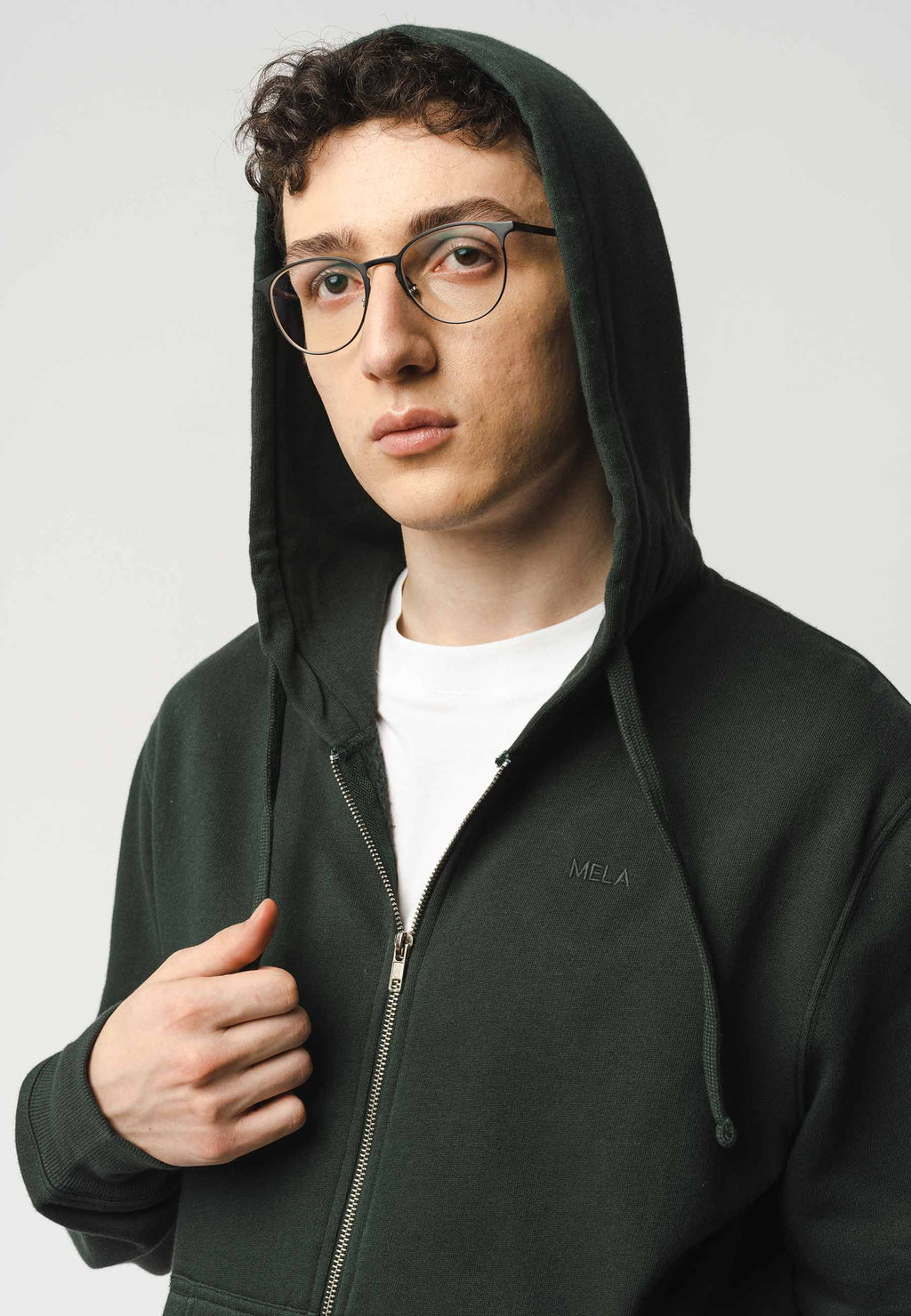 Hoodiejacke mit Reißverschluss Style DEVADAS