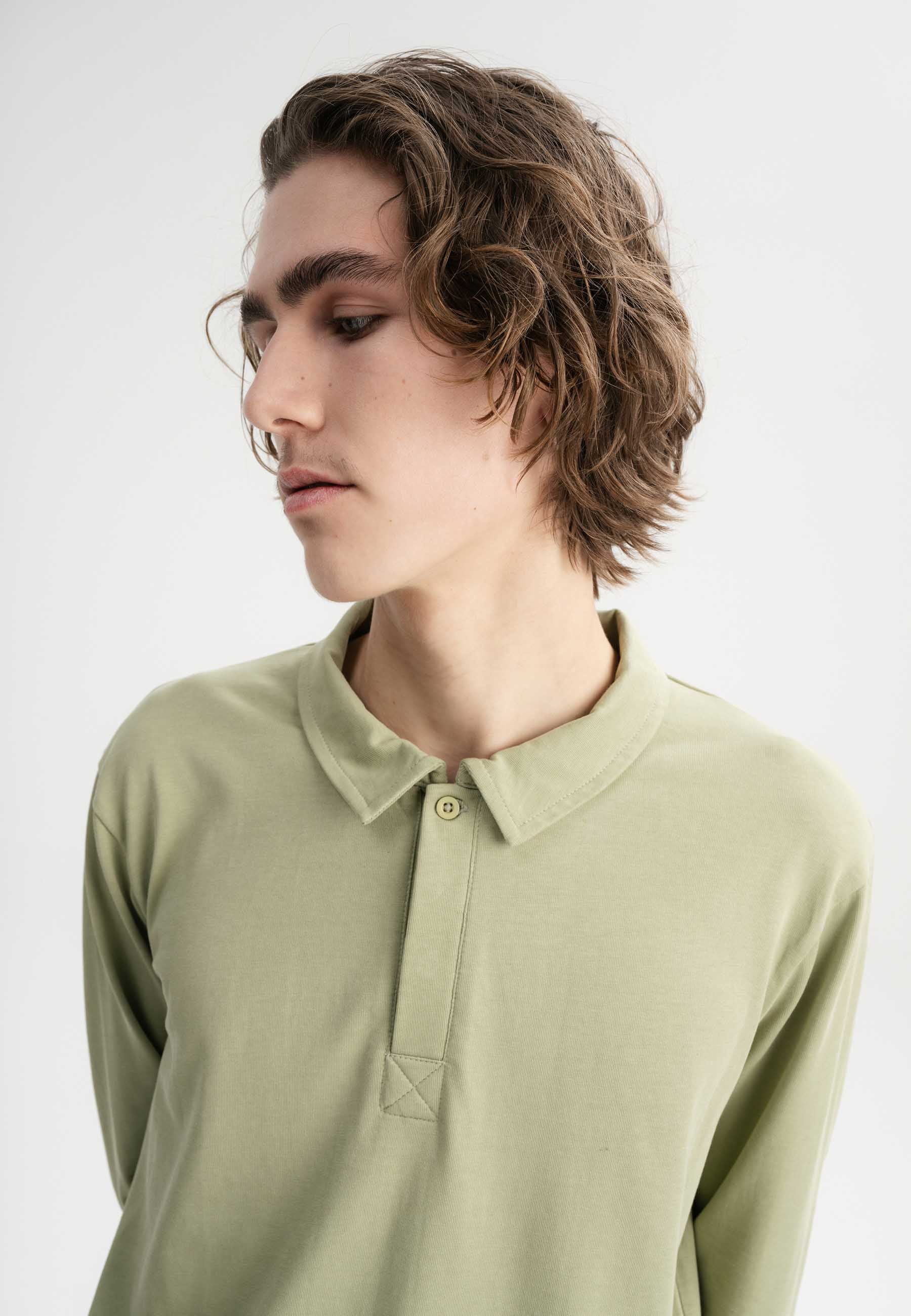 Langarm Polo Shirt Style DIVIT