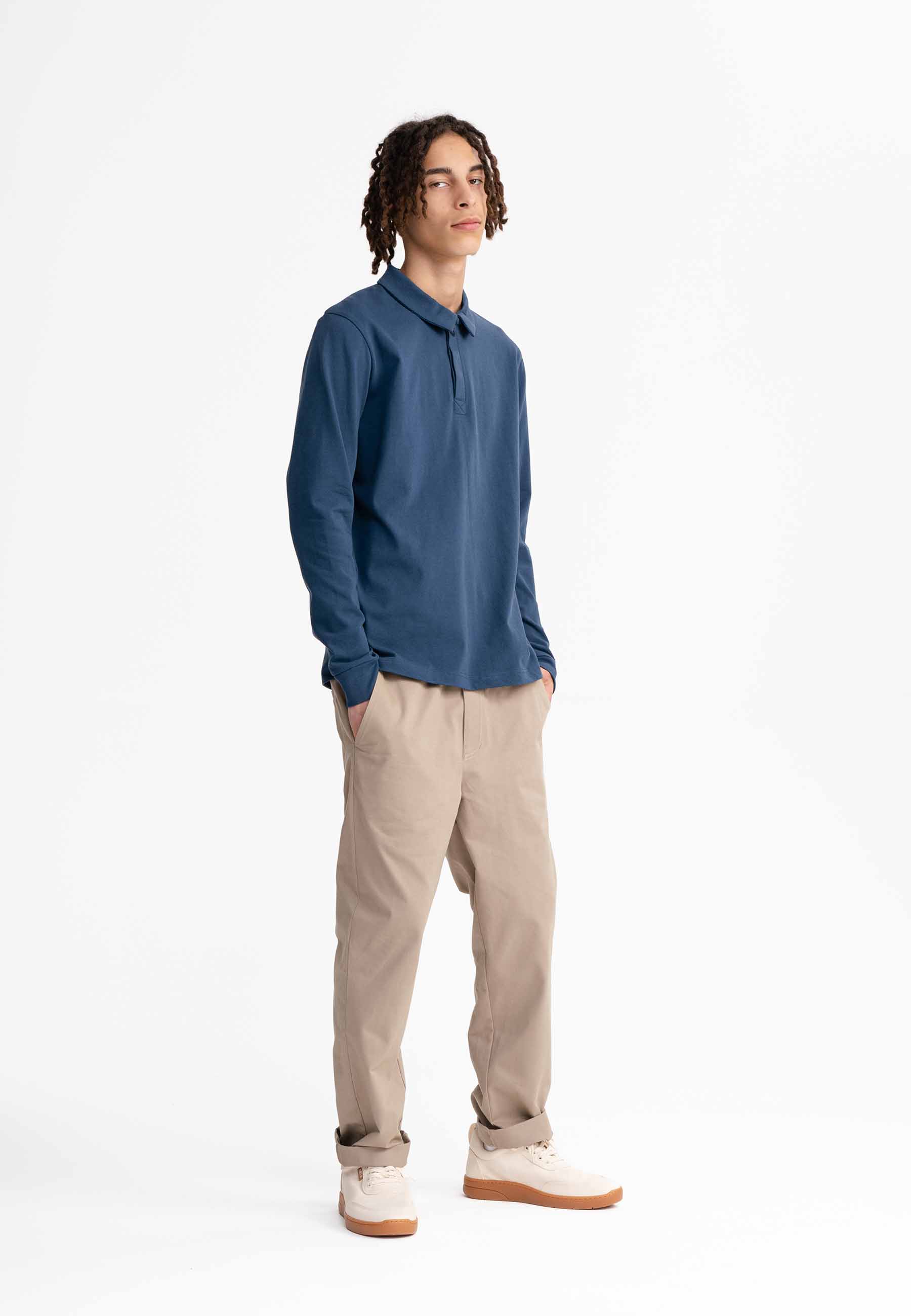 Langarm Polo Shirt Style DIVIT