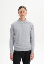 Langarm Strick Poloshirt Style HARISH