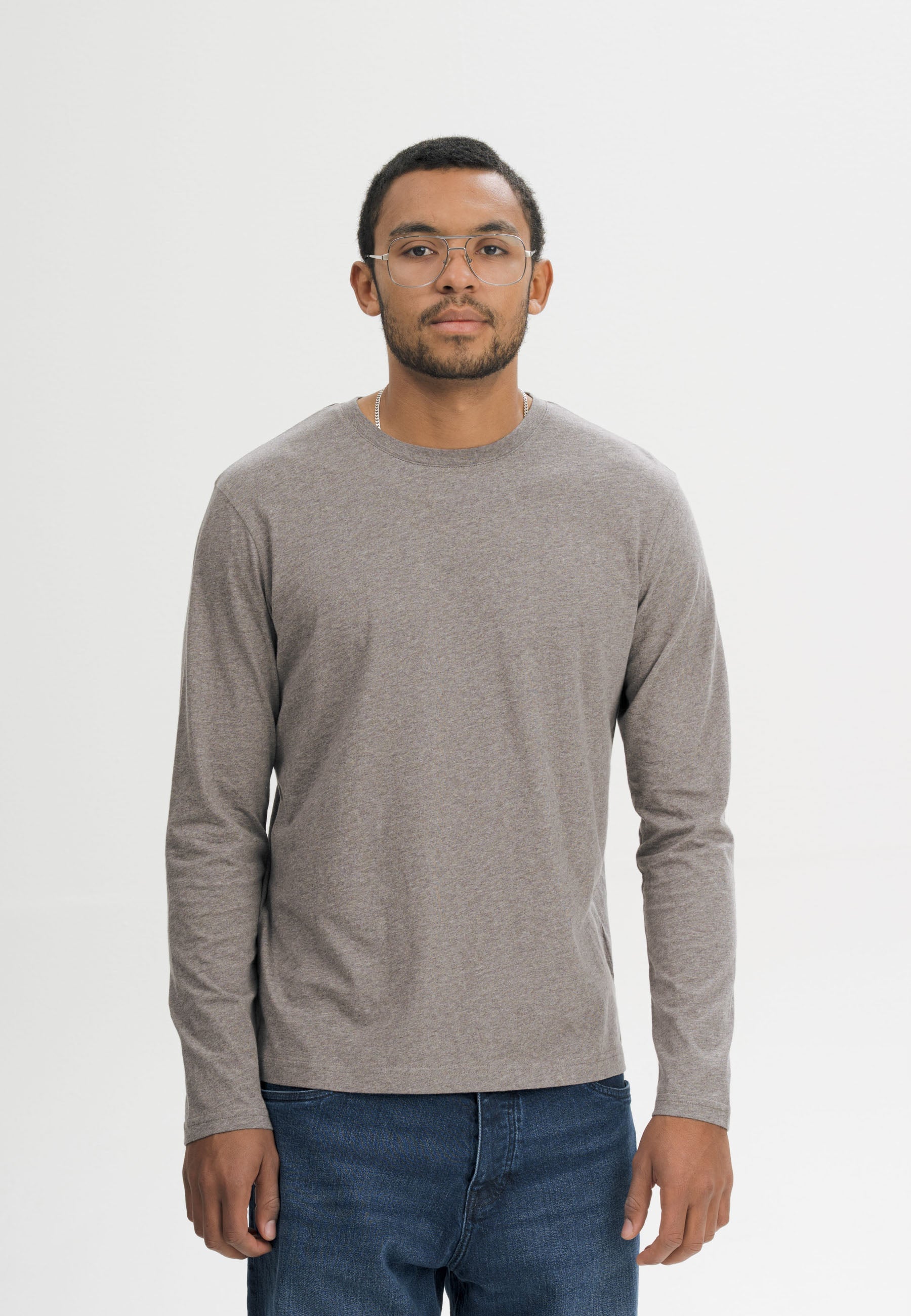 Basic Langarmshirt Style JERIN