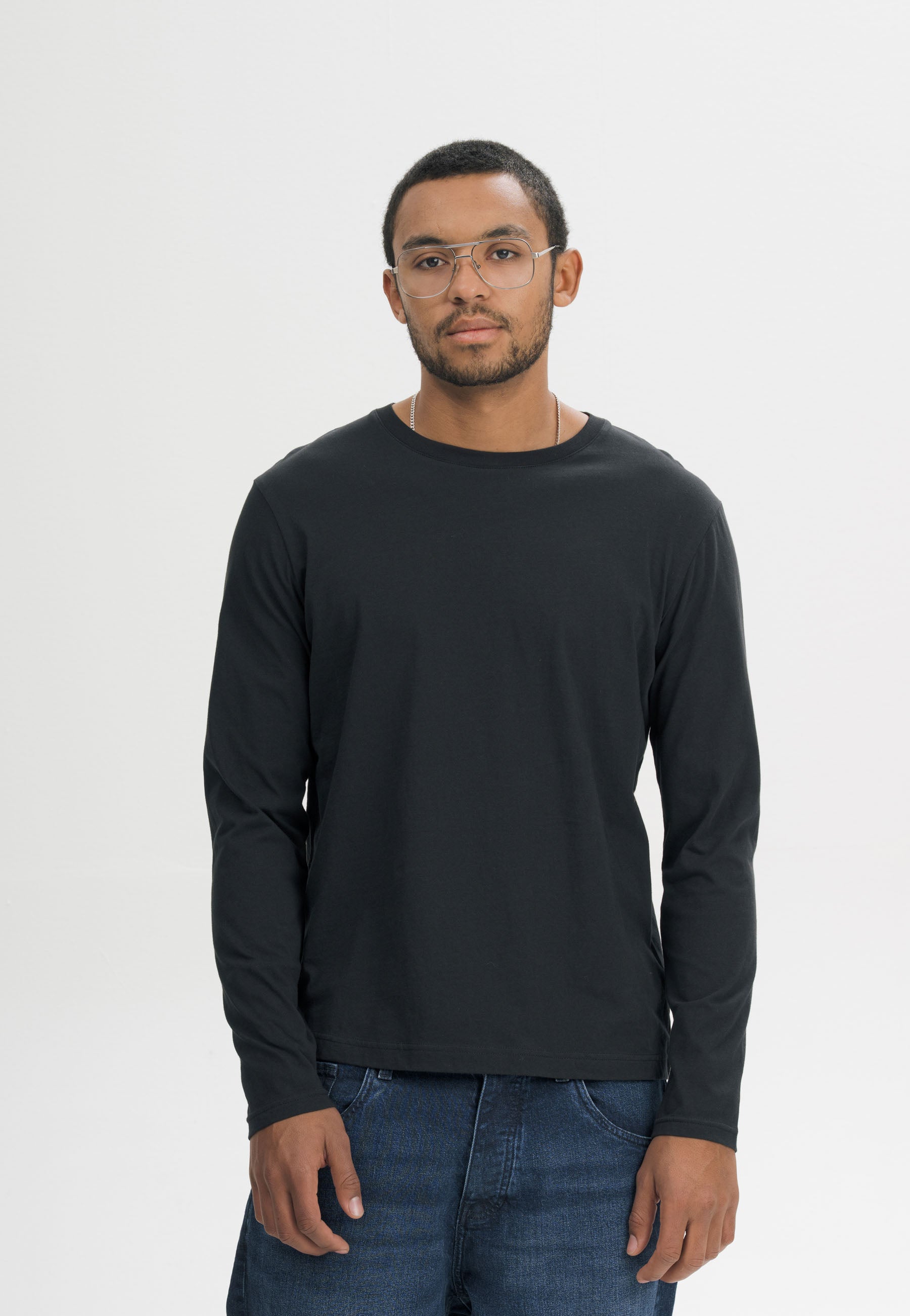 Basic Langarmshirt Style JERIN