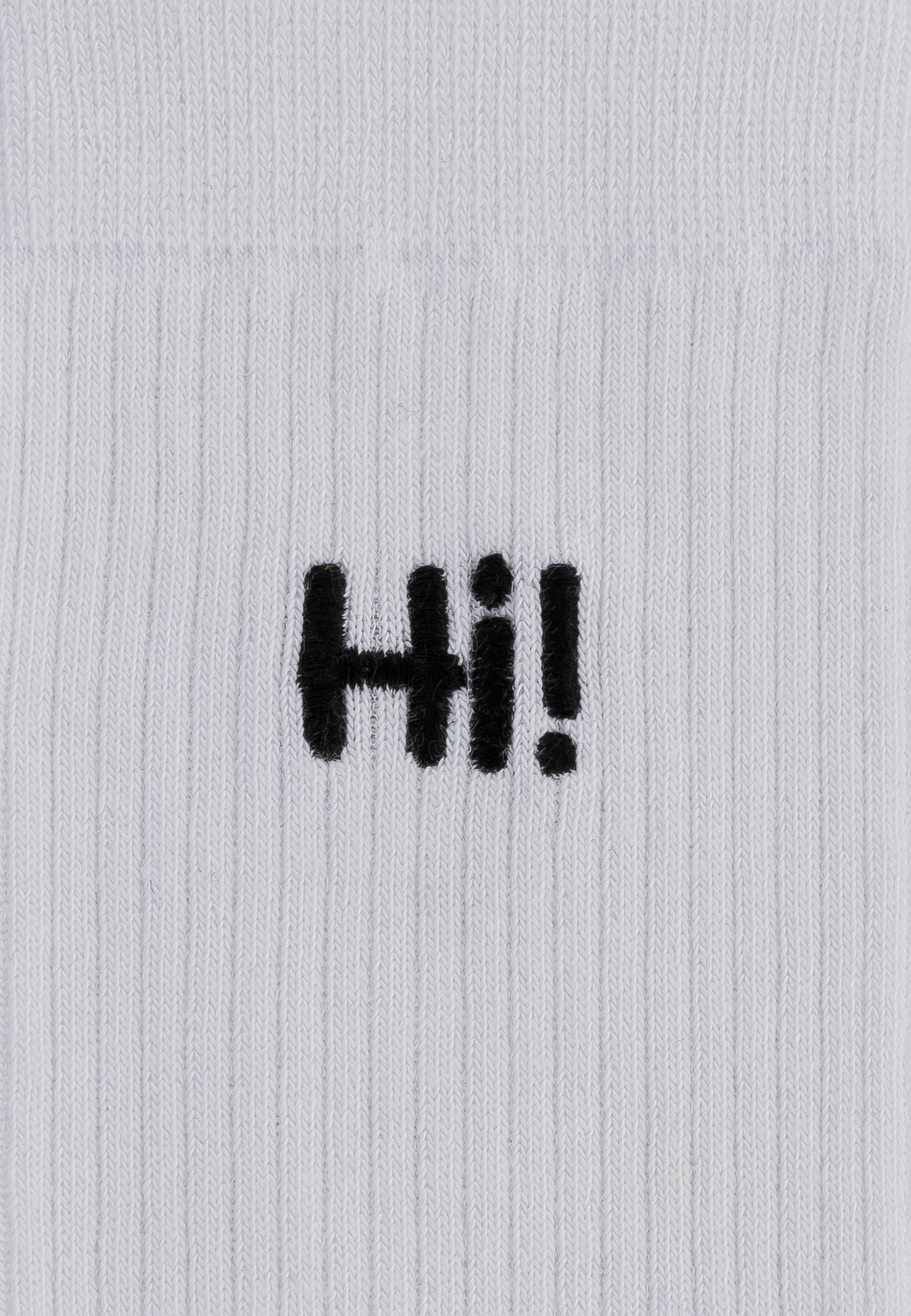Gerippte Socken Stickerei 1 Paar