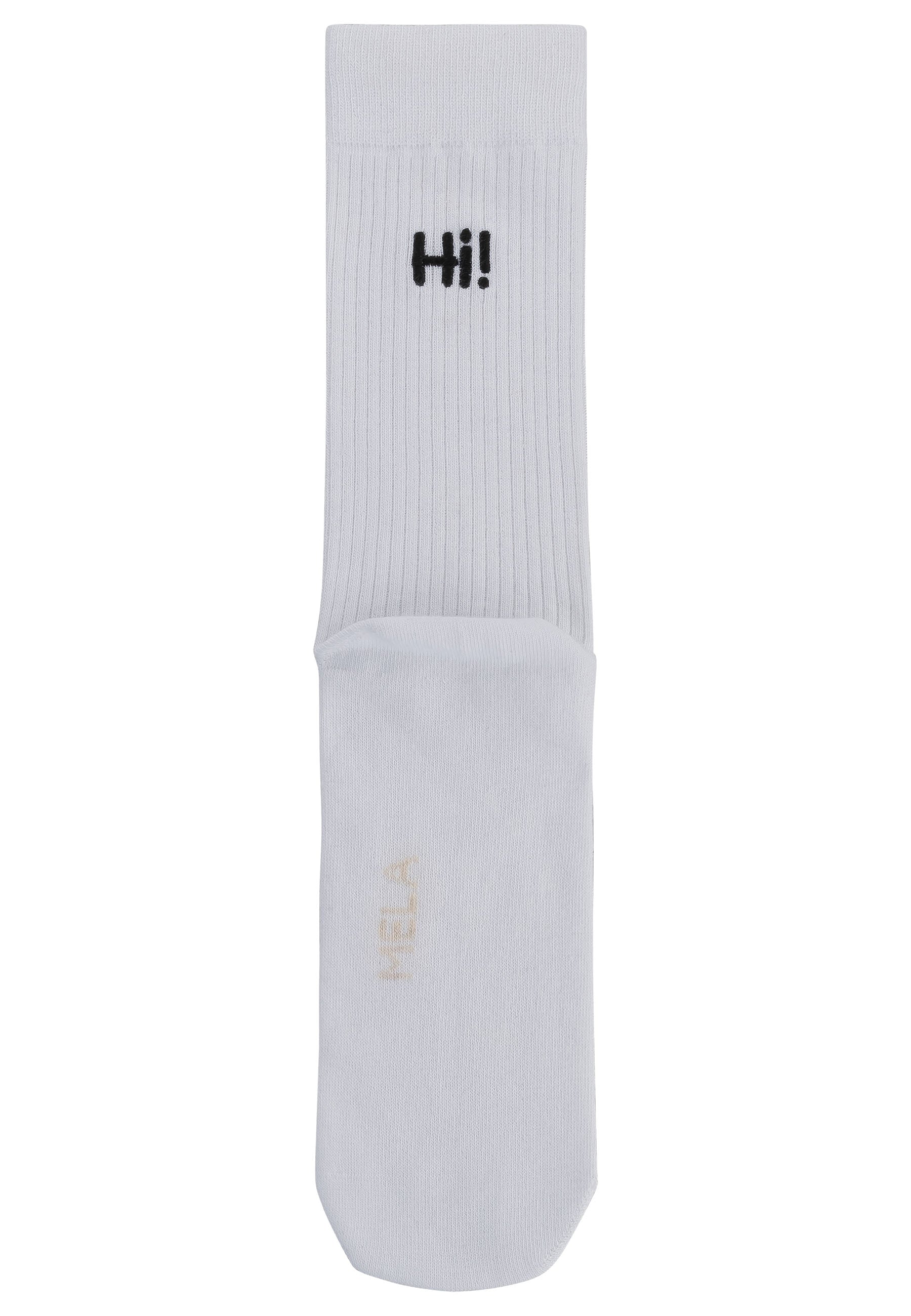 Gerippte Socken Stickerei 1 Paar