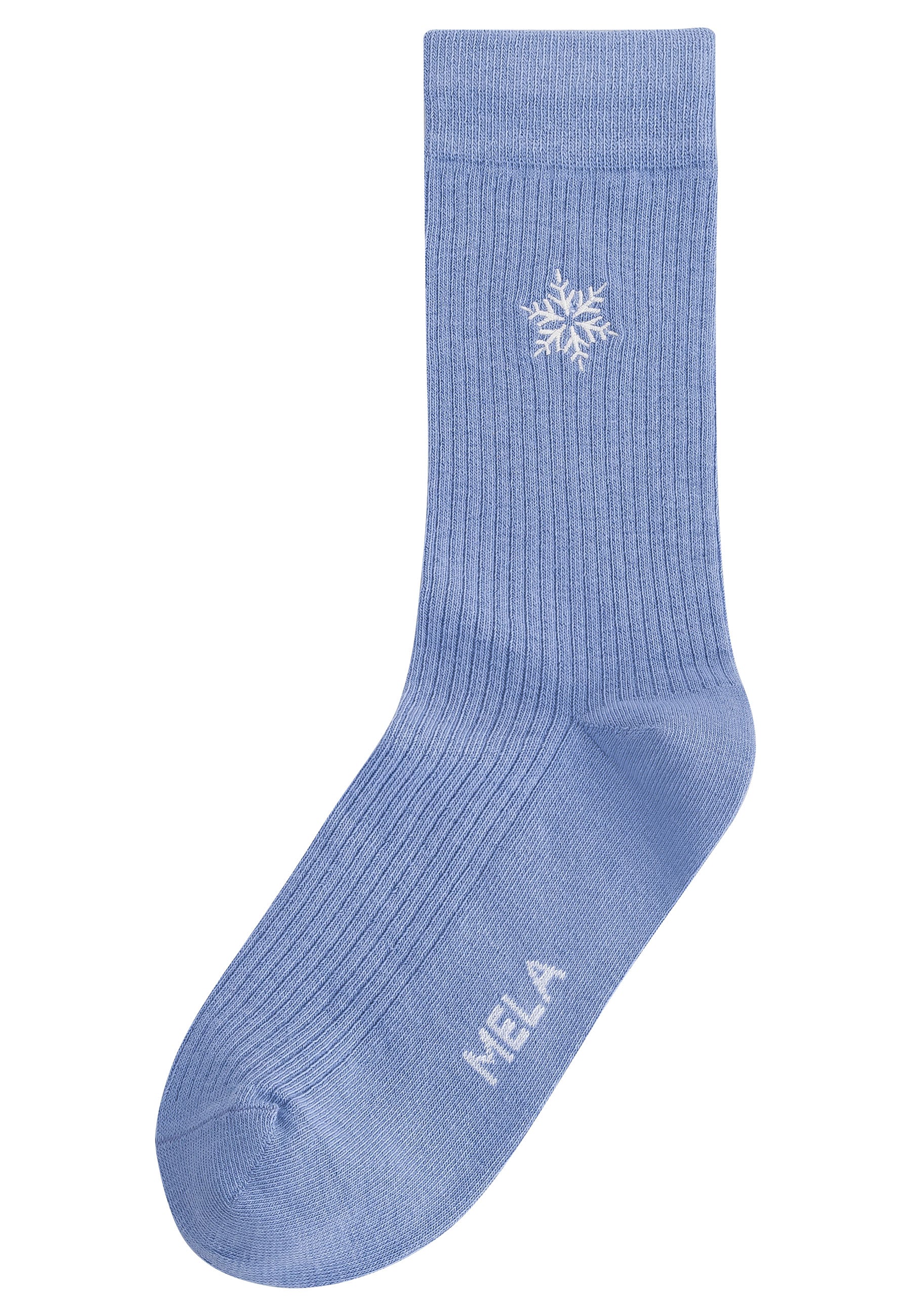 Gerippte Socken Stickerei 1 Paar