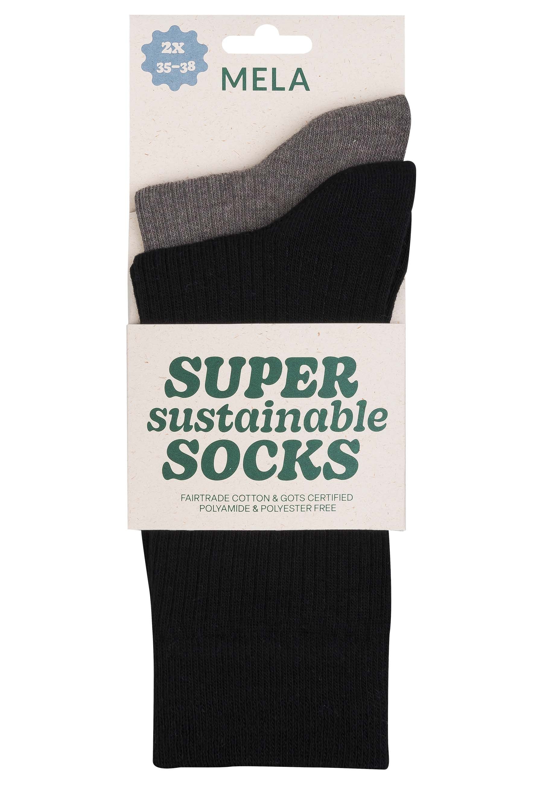 Gerippte Socken 2 Paare