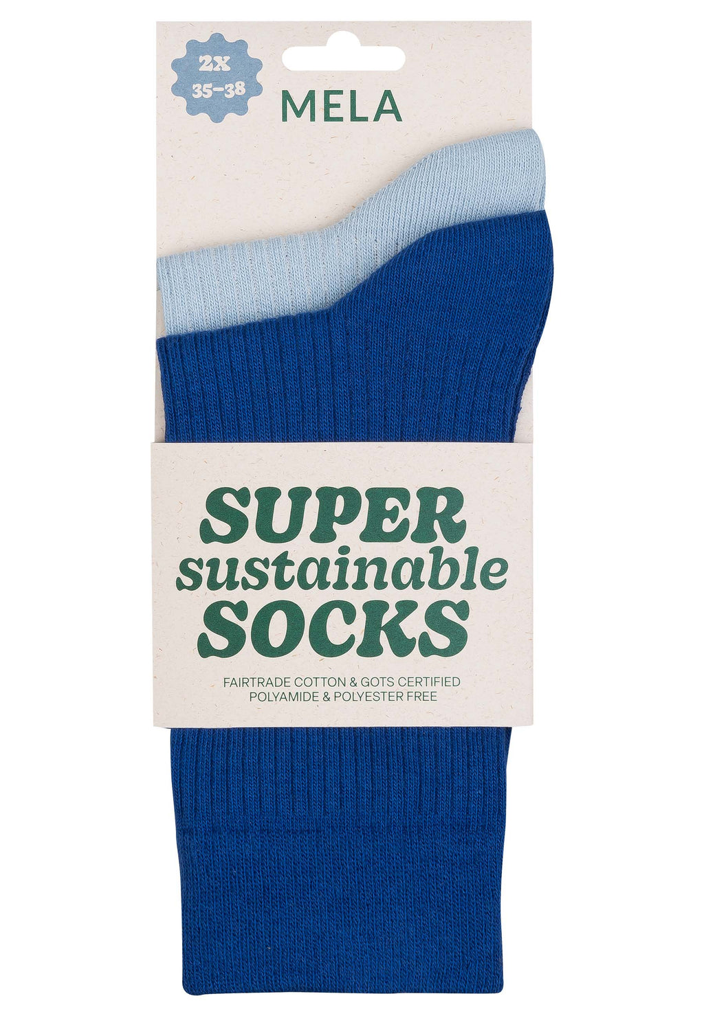 Gerippte Socken 2 Paare