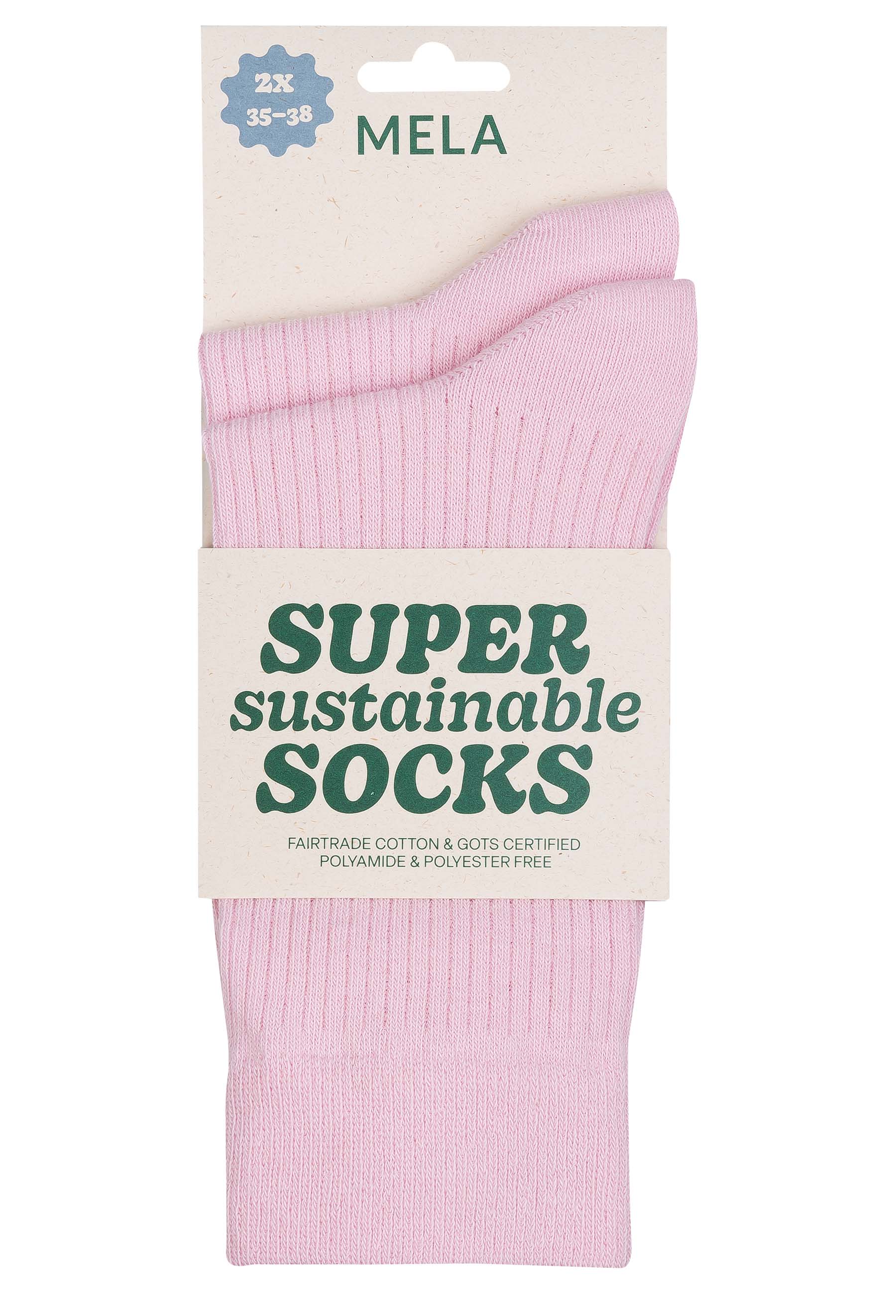 Gerippte Socken 2 Paare