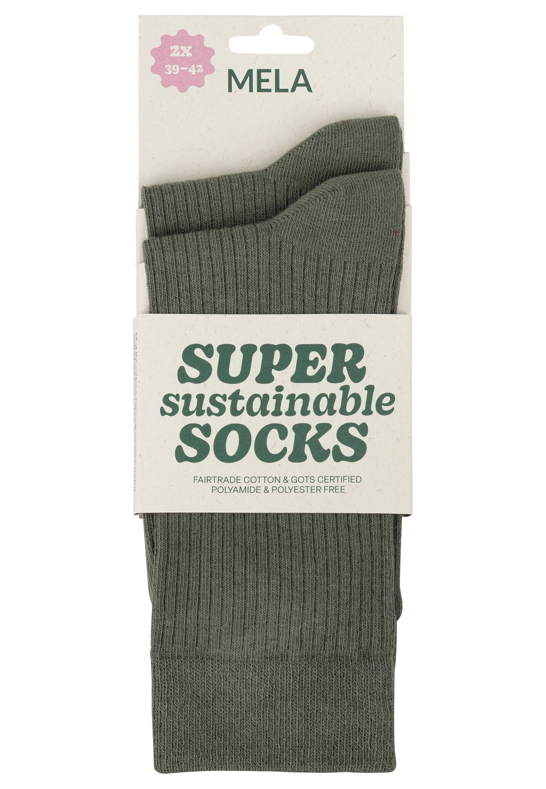 Gerippte Socken 2 Paare