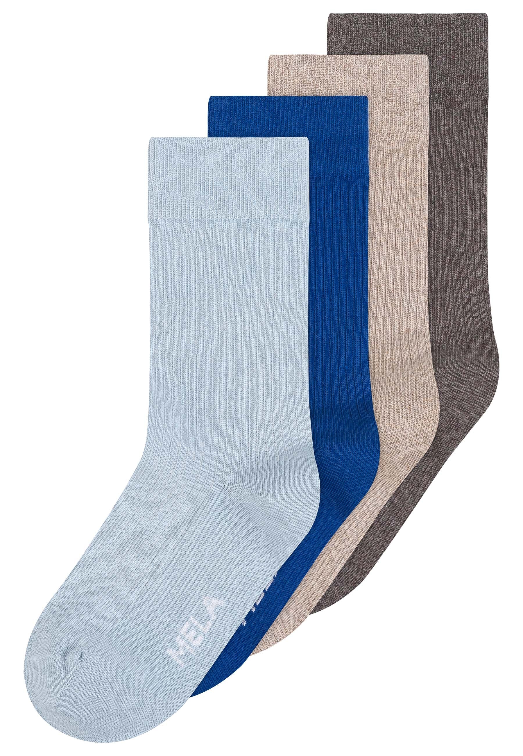 Gerippte Socken 4 Paare