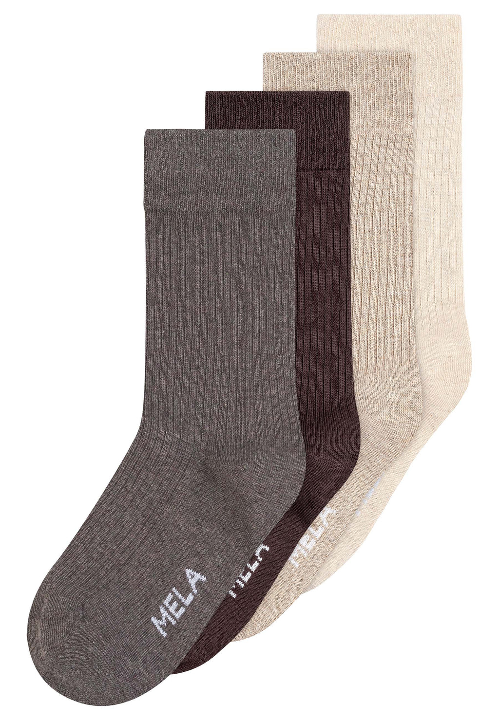 Gerippte Socken 4 Paare