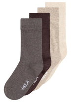 Gerippte Socken 4 Paare