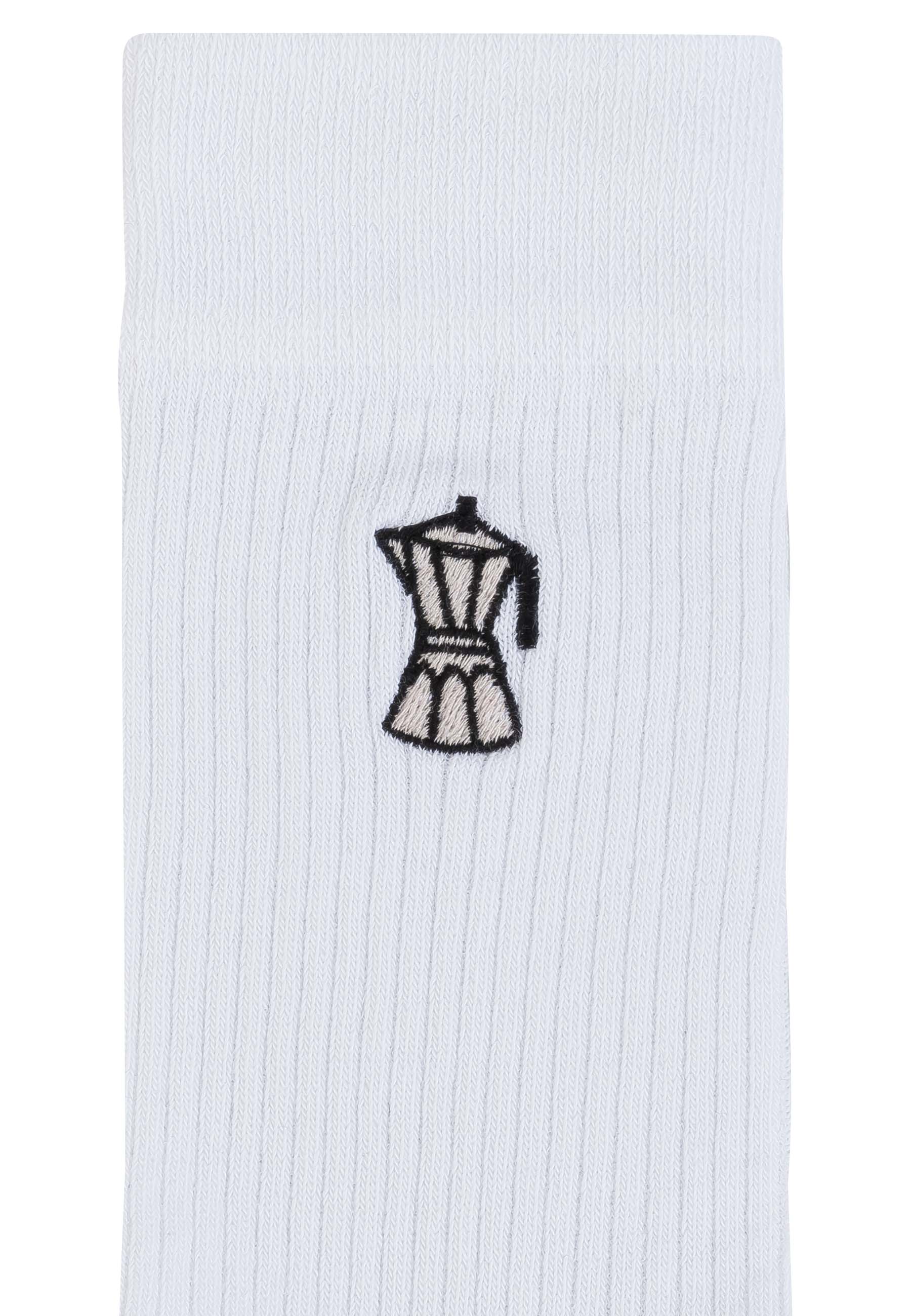 Gerippte Socken Stickerei 1 Paar