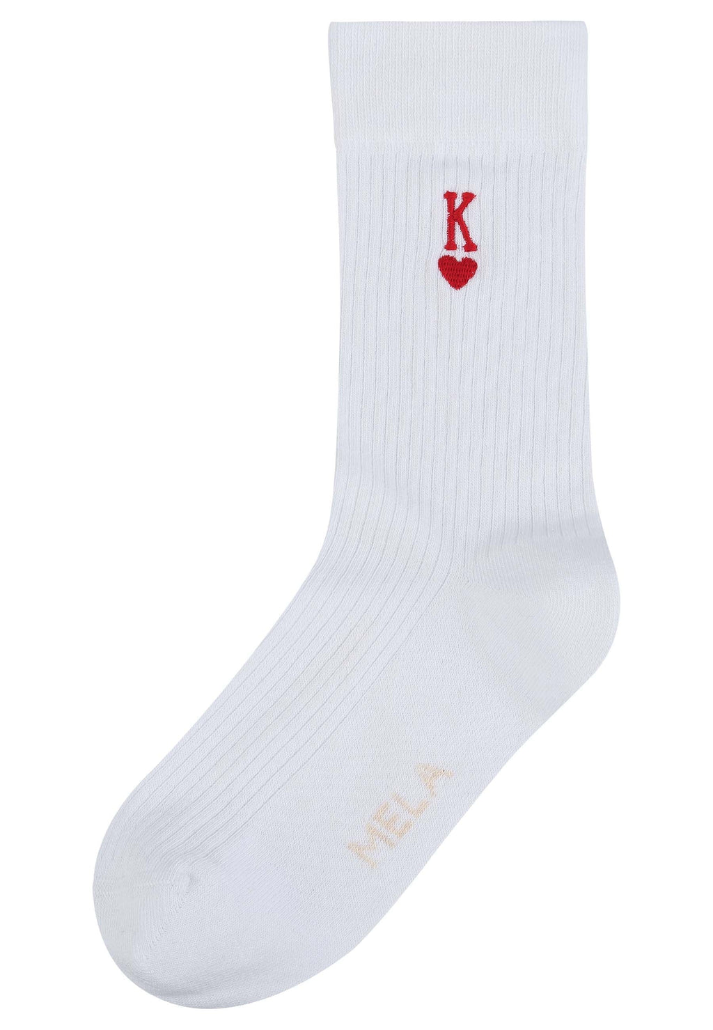 Gerippte Socken Stickerei 1 Paar