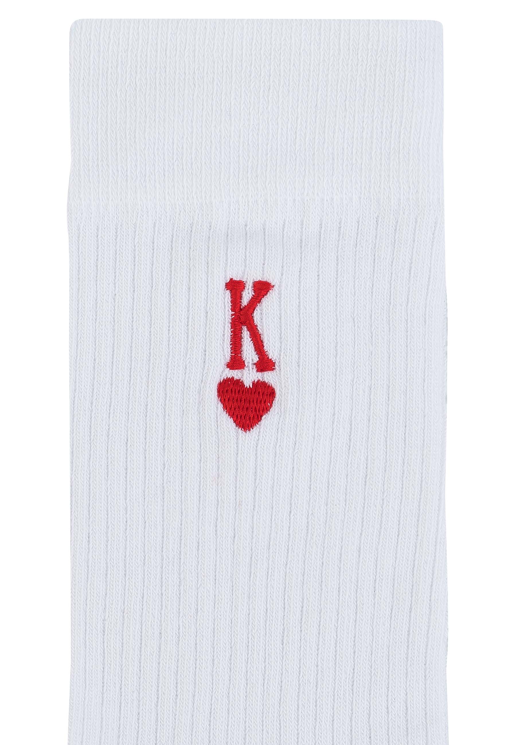 Gerippte Socken Stickerei 1 Paar