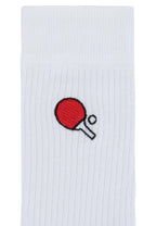 Gerippte Socken Stickerei 1 Paar