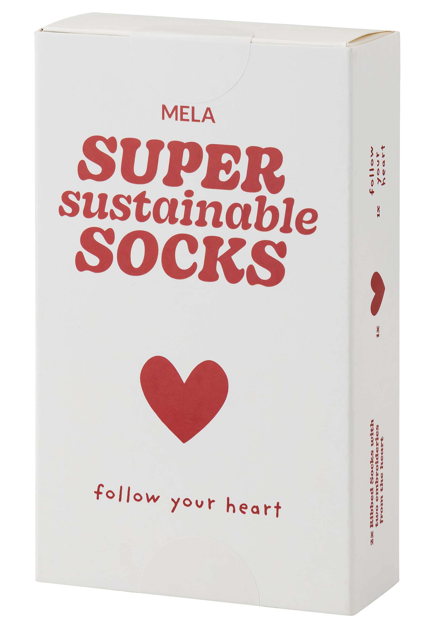 Gerippte Socken Stickerei 2 Paare