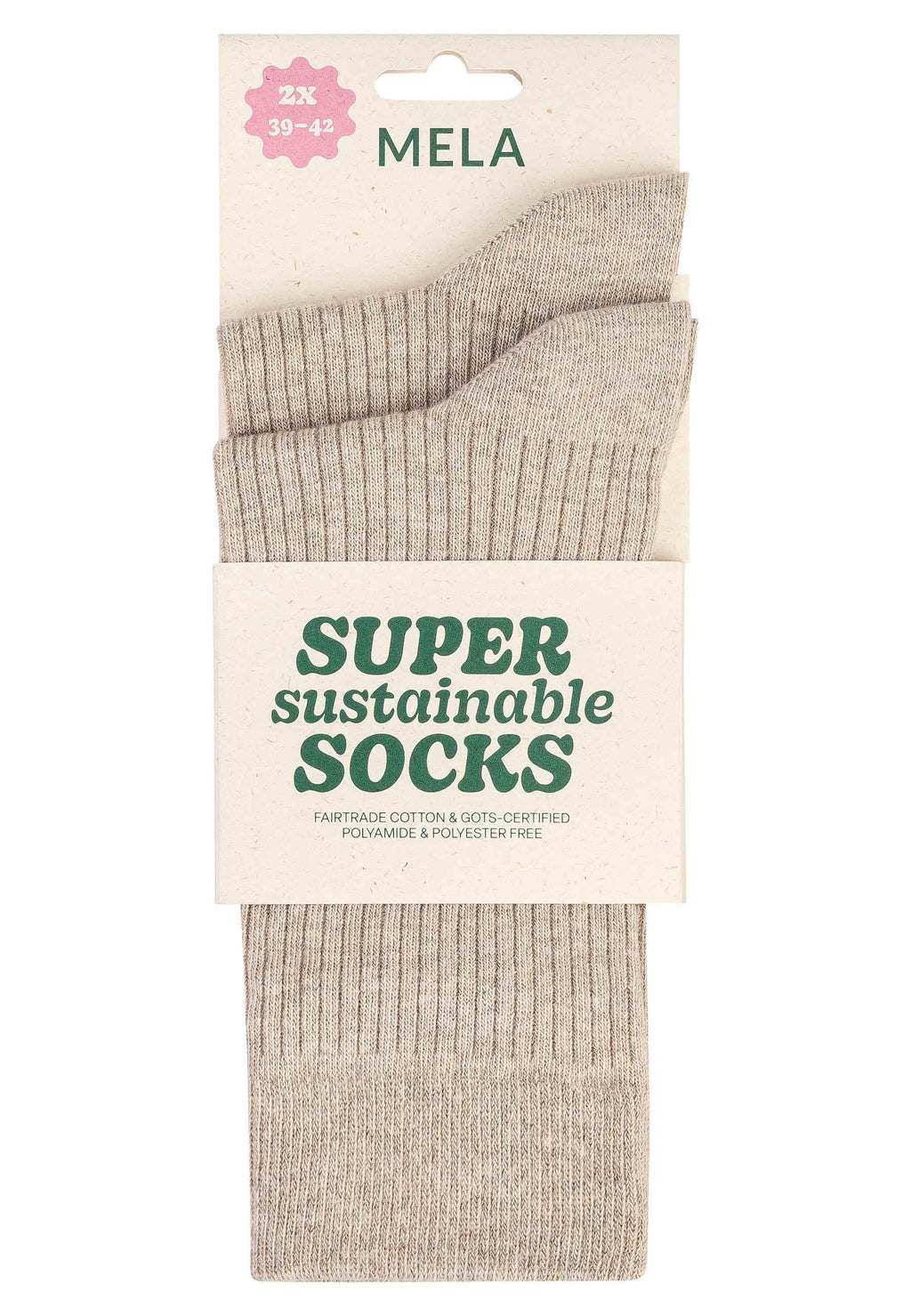 Gerippte Socken 2 Paare