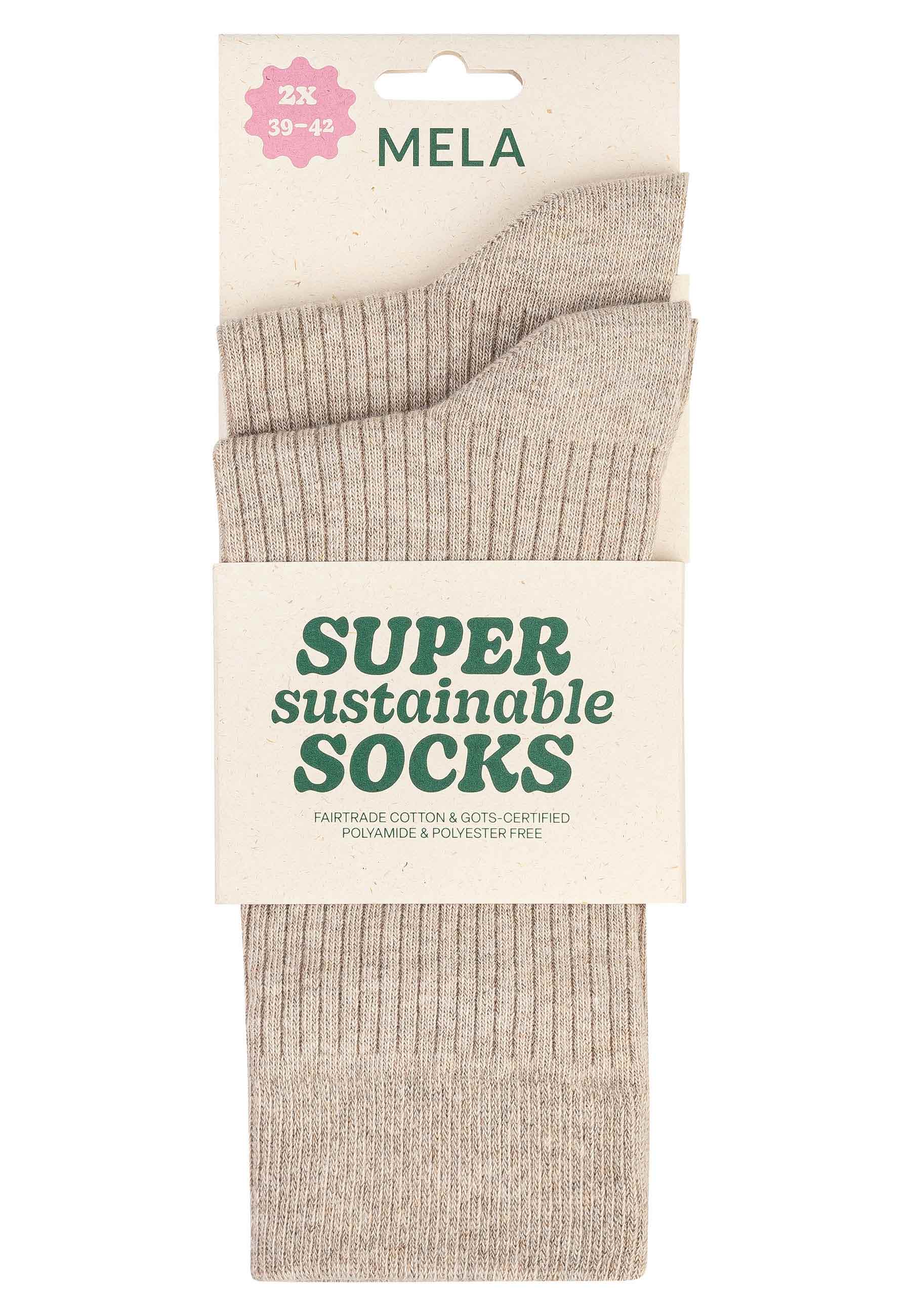 Gerippte Socken 2 Paare