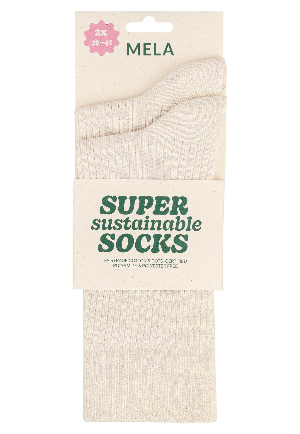 Gerippte Socken 2 Paare