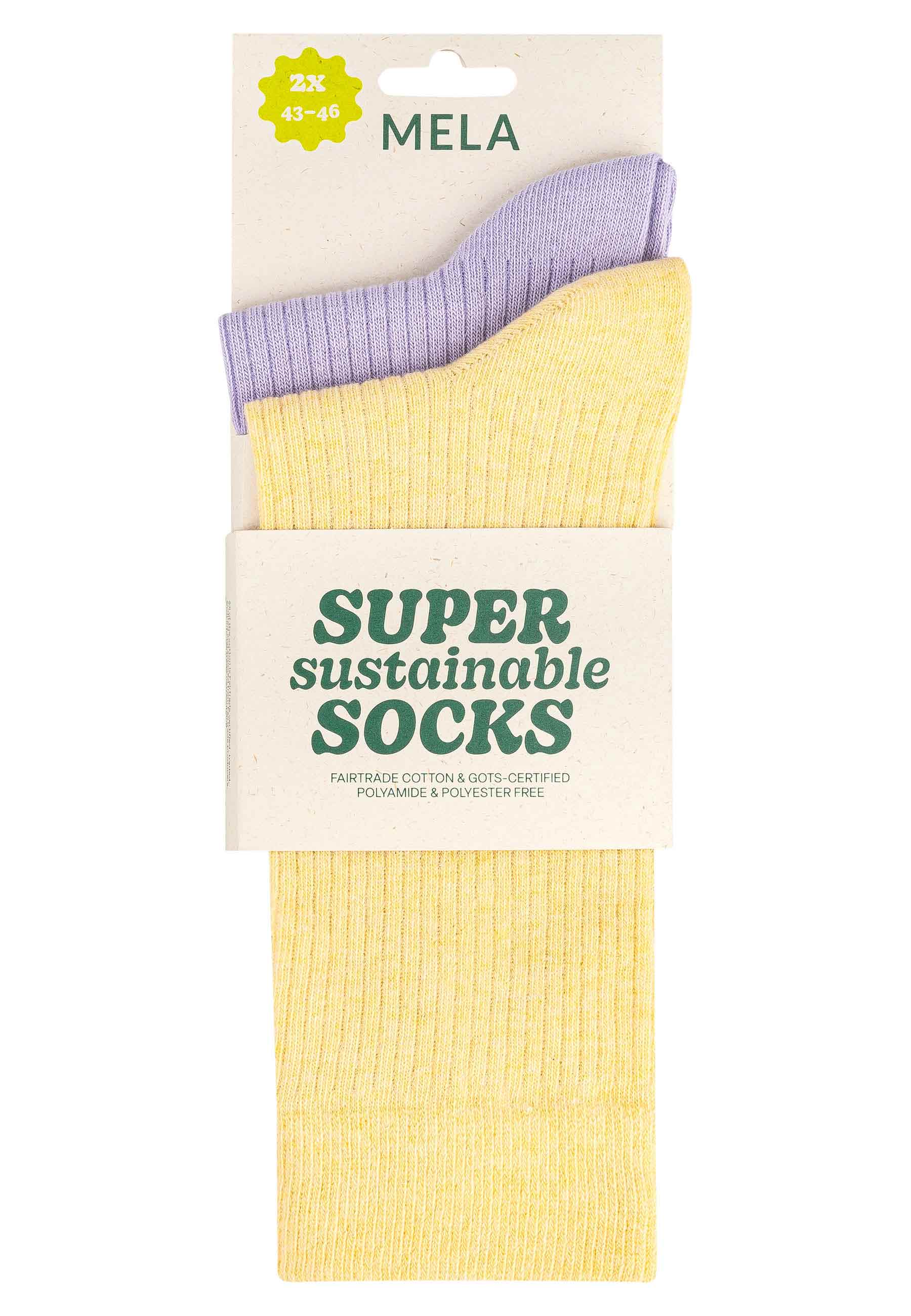Gerippte Socken 2 Paare