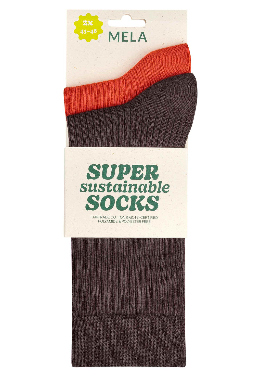 Gerippte Socken 2 Paare
