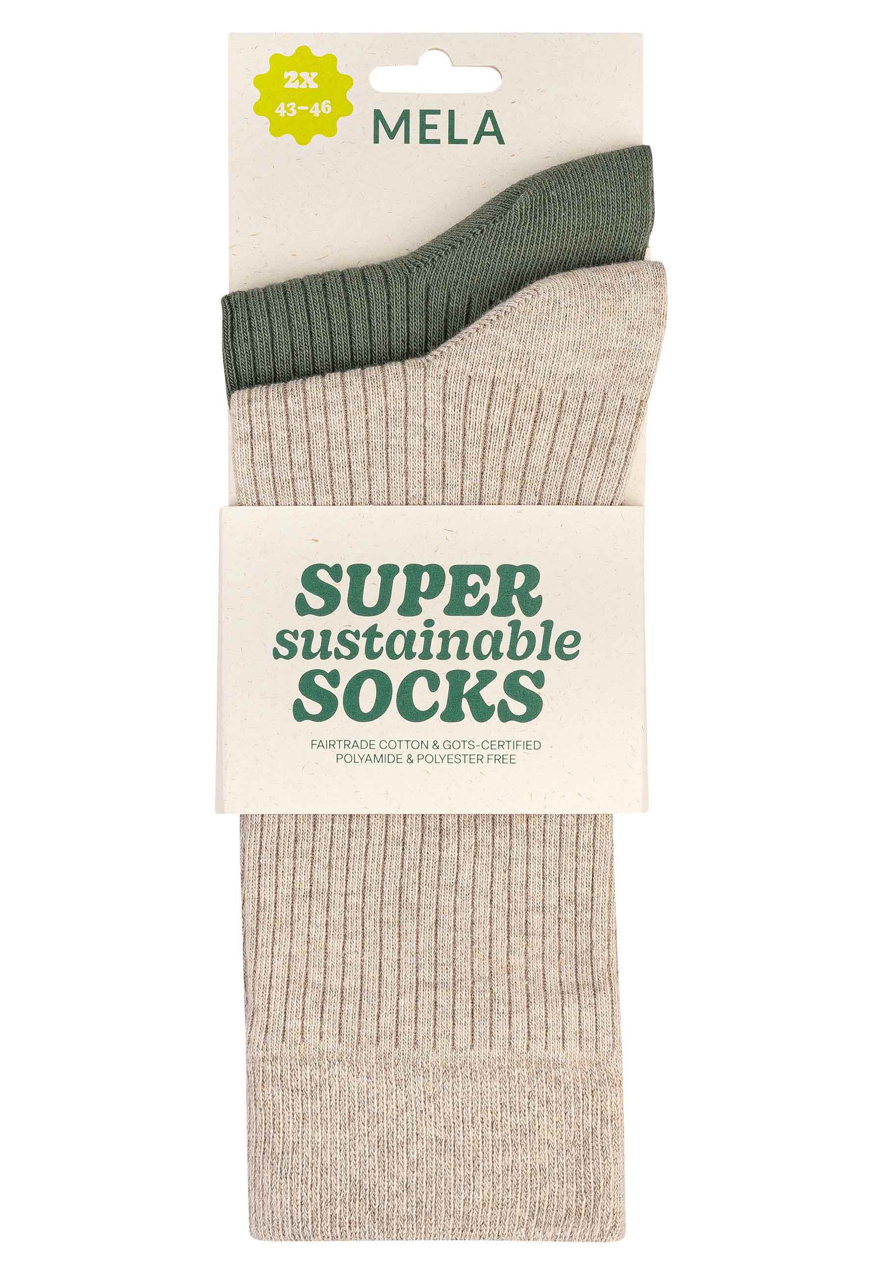 Gerippte Socken 2 Paare