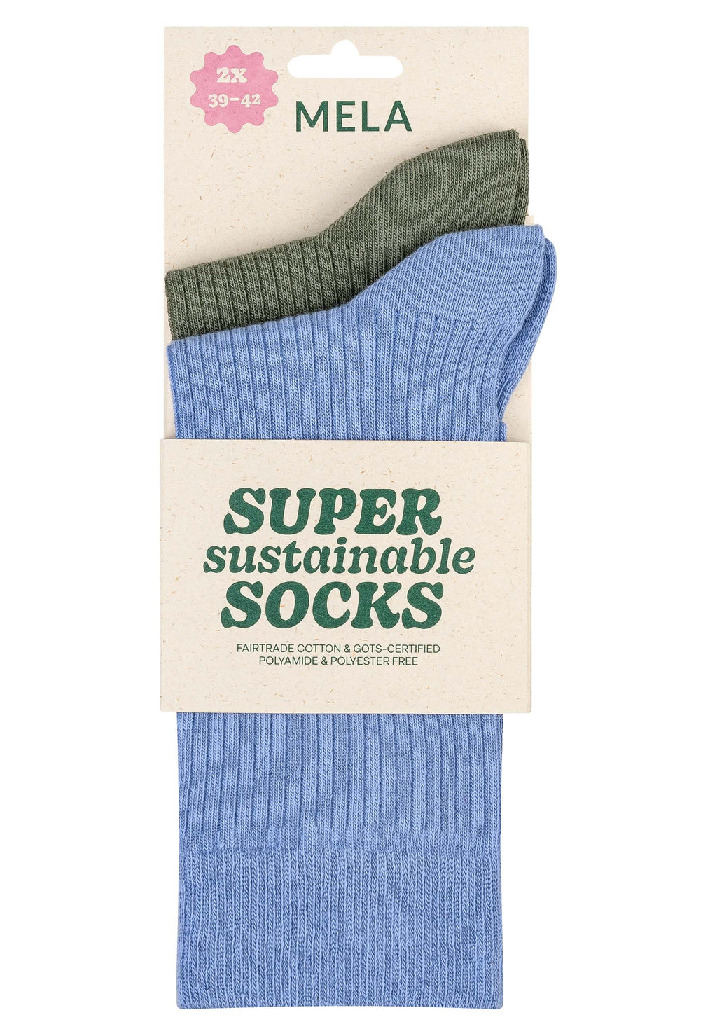 Gerippte Socken 2 Paare