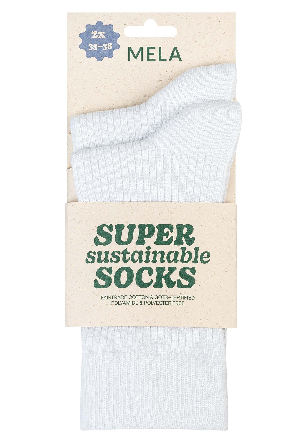 Gerippte Socken 2 Paare
