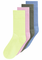 Gerippte Socken 4 Paare