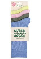 Gerippte Socken 4 Paare