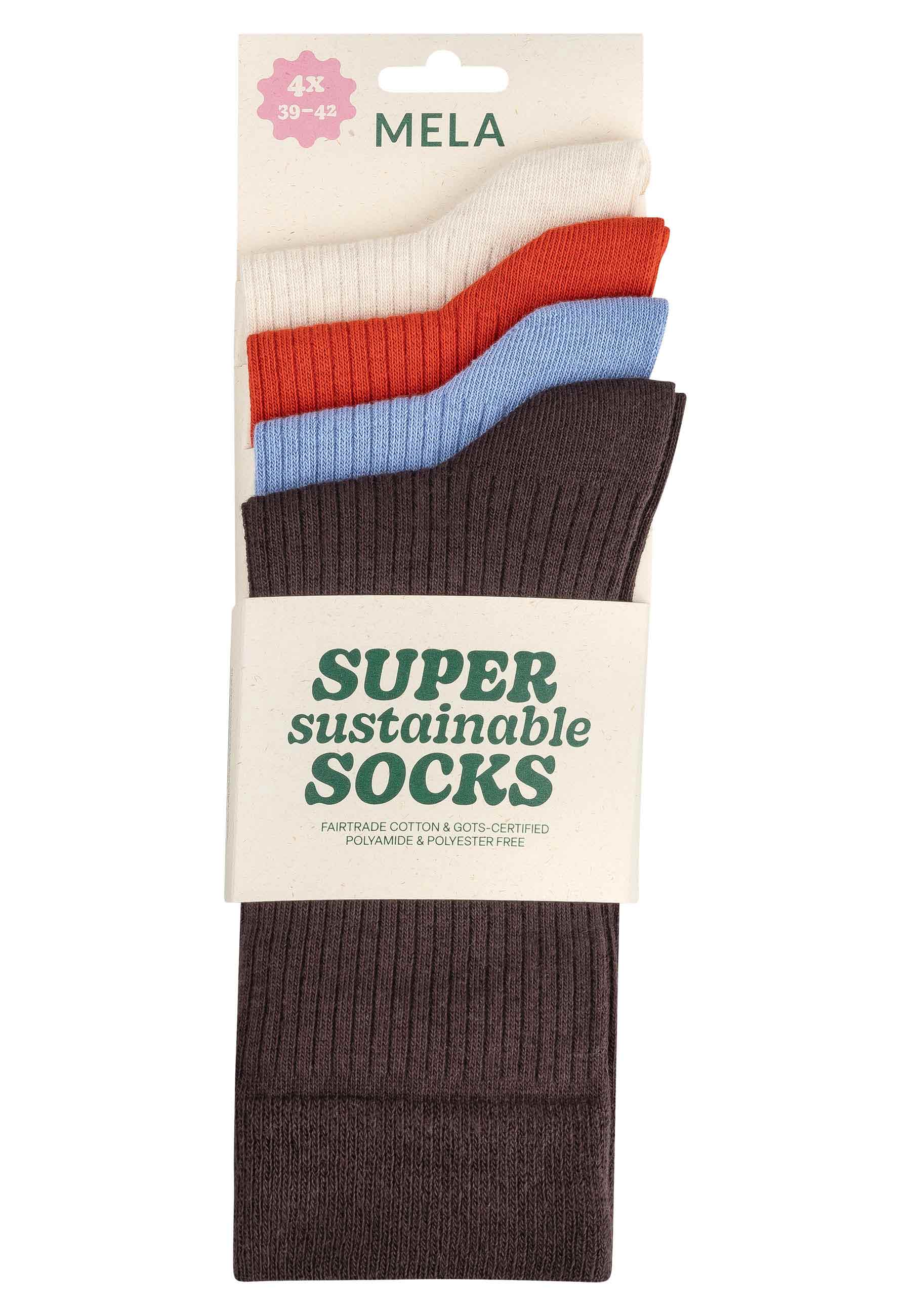 Gerippte Socken 4 Paare