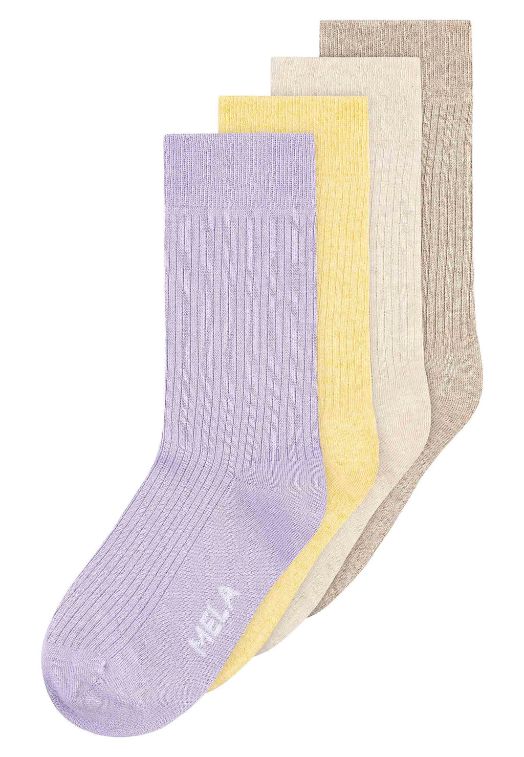 Gerippte Socken 4 Paare