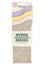 Gerippte Socken 4 Paare