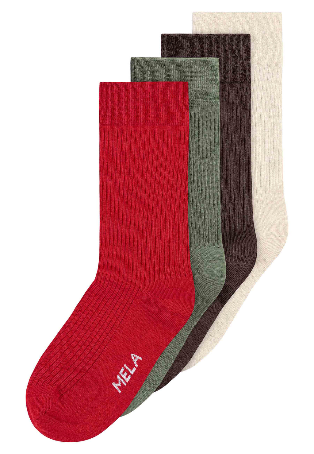 Gerippte Socken 4 Paare