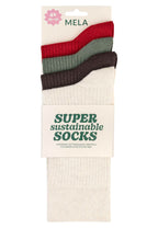 Gerippte Socken 4 Paare