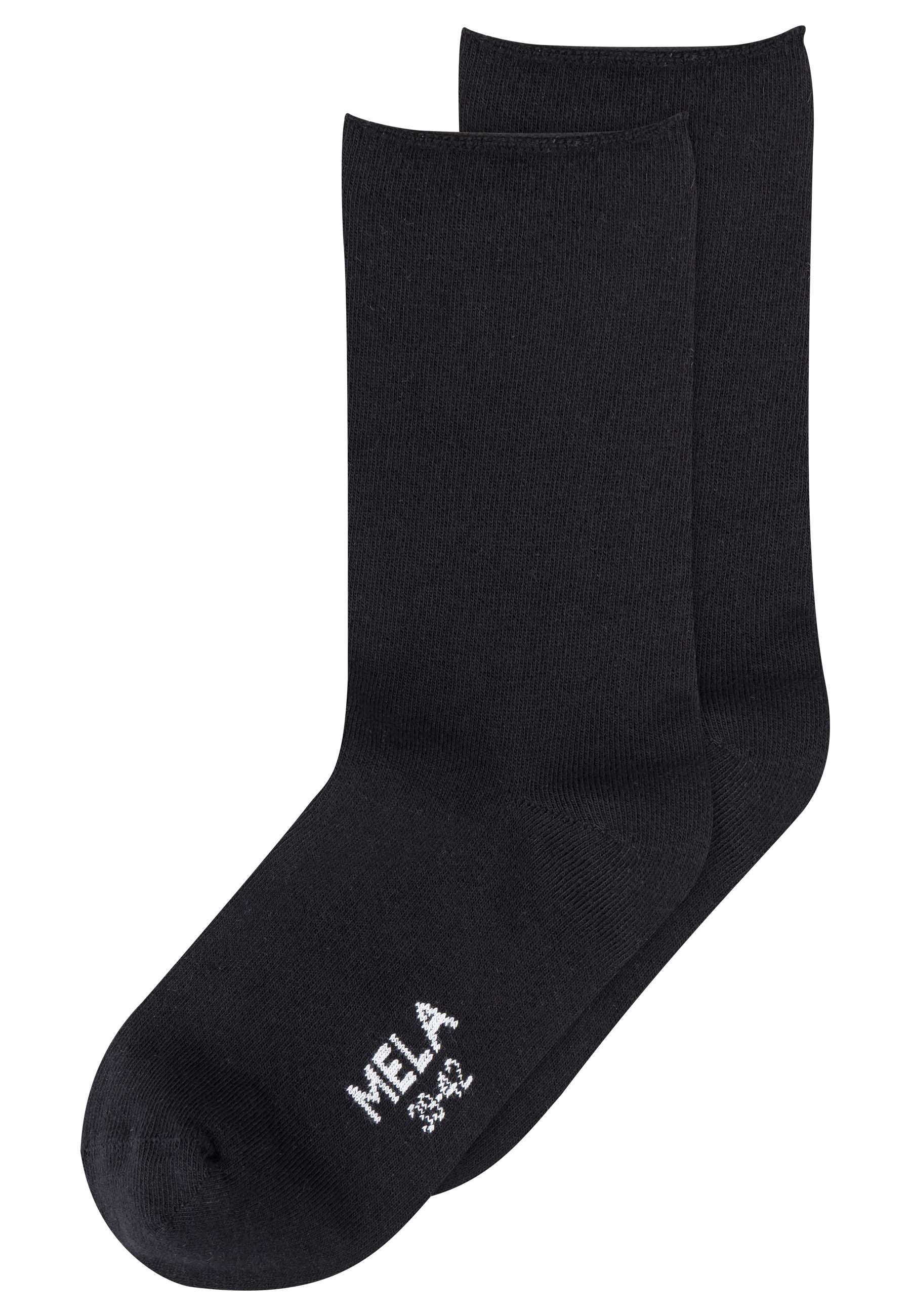 Rollsaum Socken 2 Paare