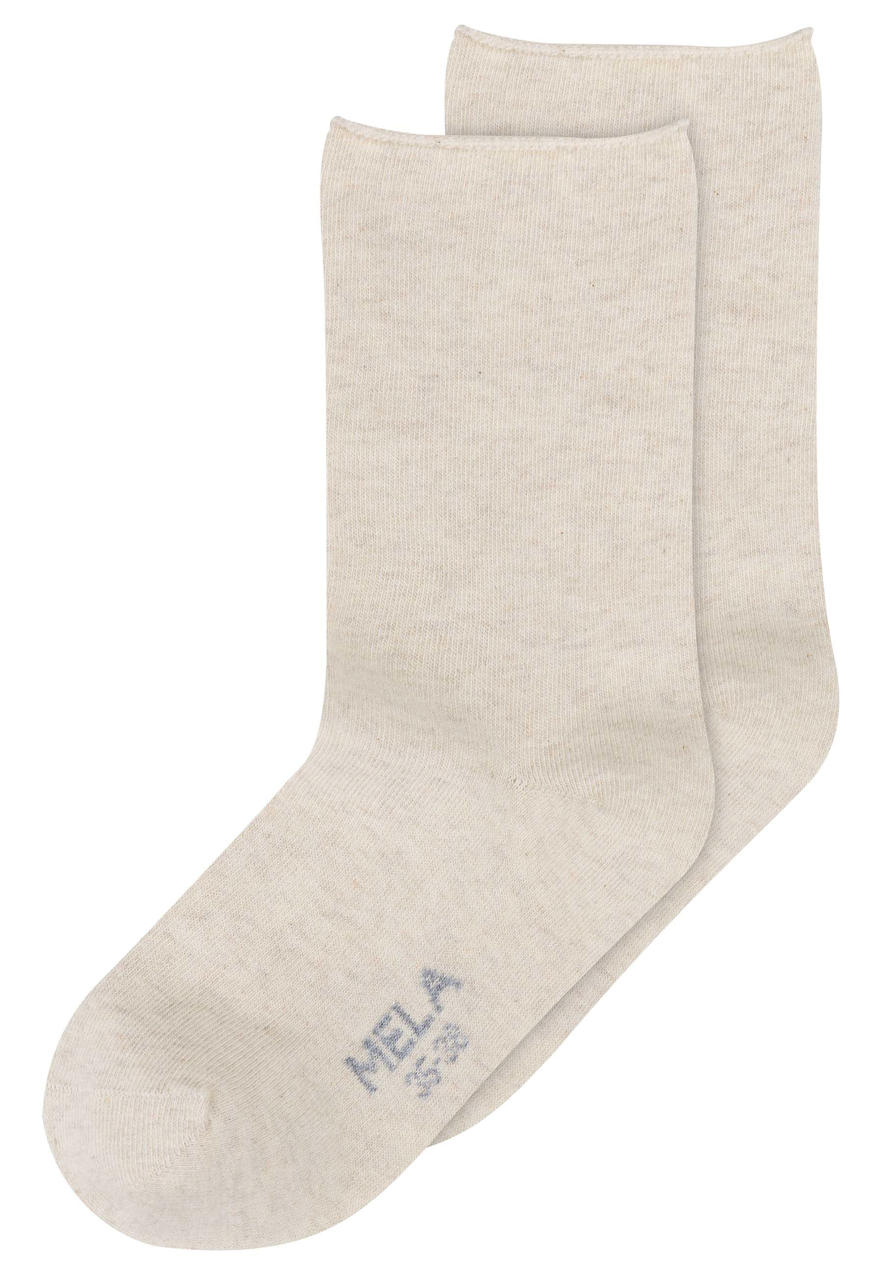 Rollsaum Socken 2 Paare