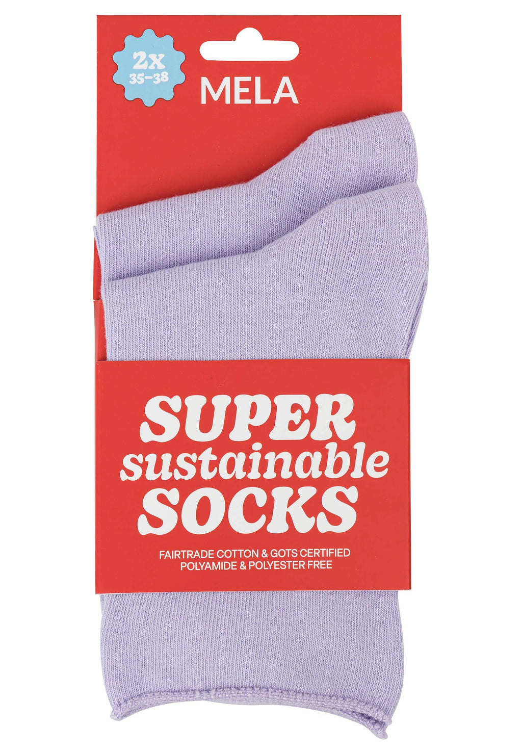 Rollsaum Socken 2 Paare
