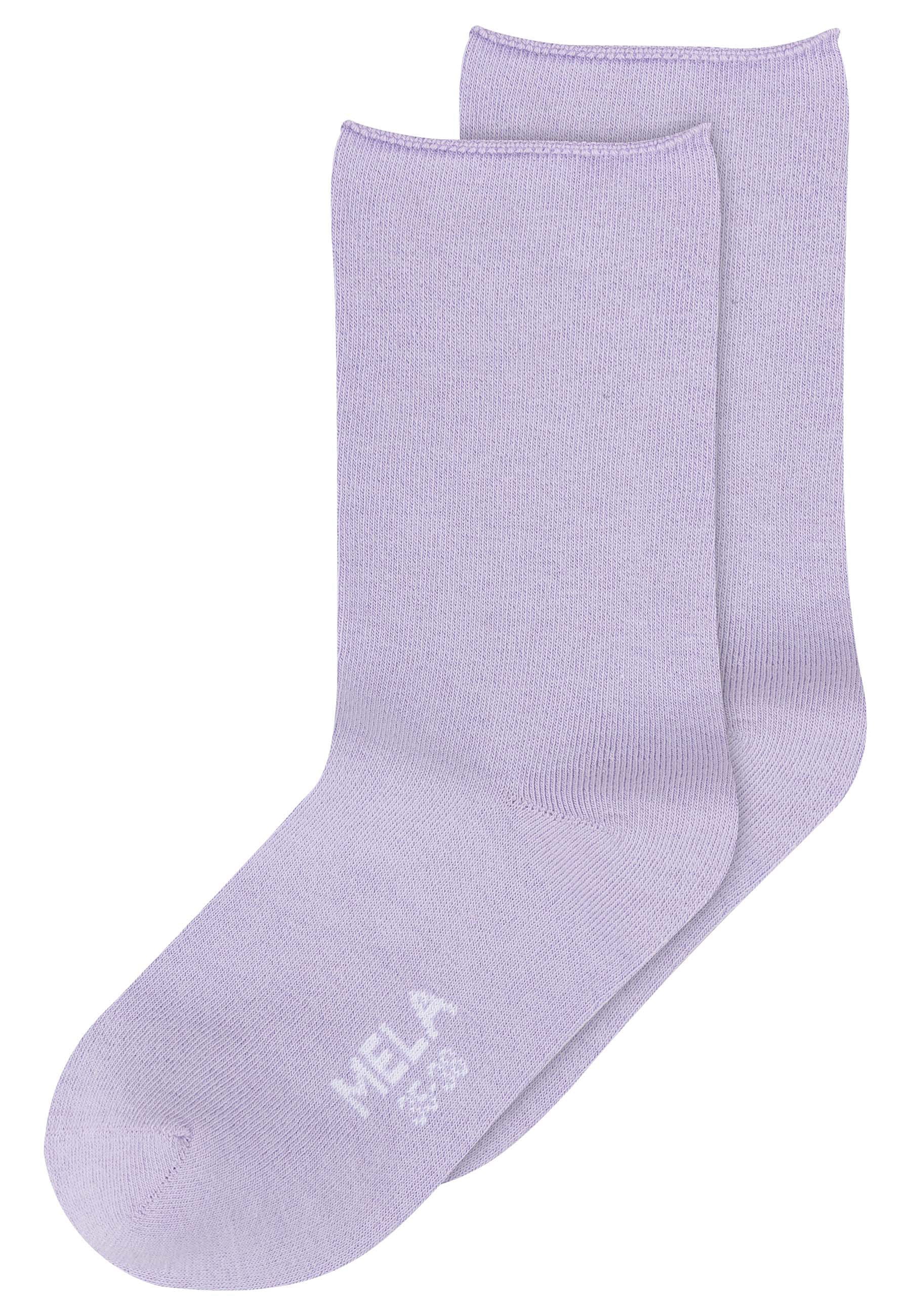 Rollsaum Socken 2 Paare