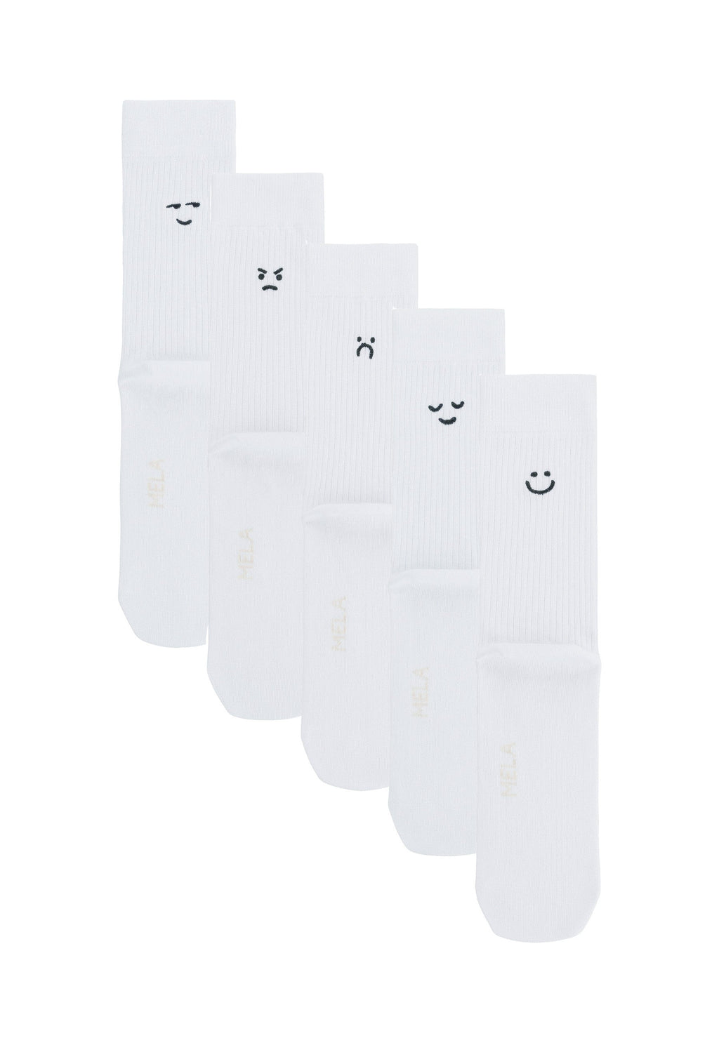 Gerippte Socken Stickerei 5 Paare
