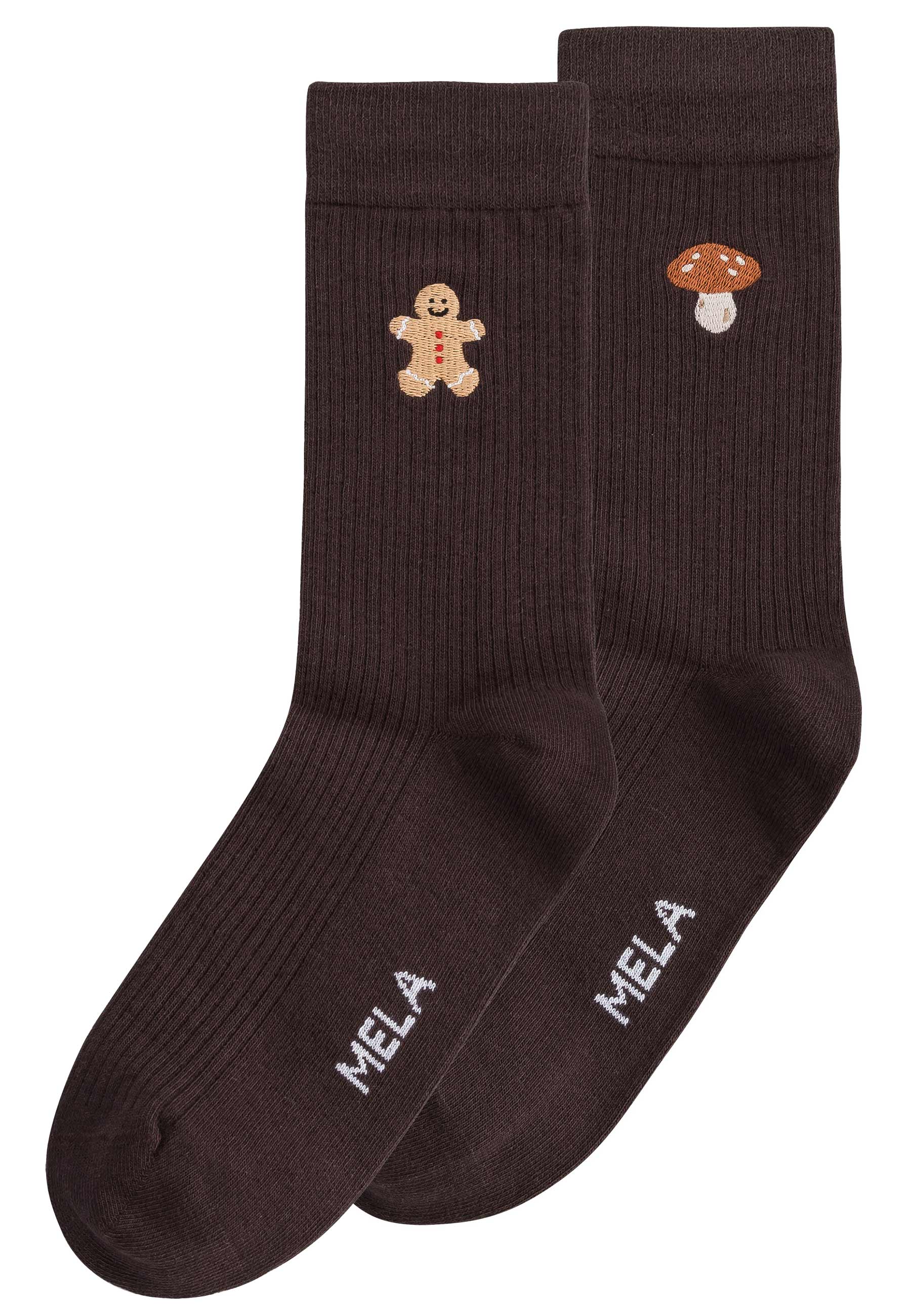 Gerippte Socken Stickerei Bundle